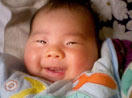 小丁当2个月大的灿烂笑容