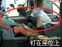  pipe through the chest by the driver. 