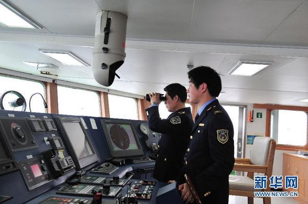 中国海监船未配重武器 外国船只入领海海军处
